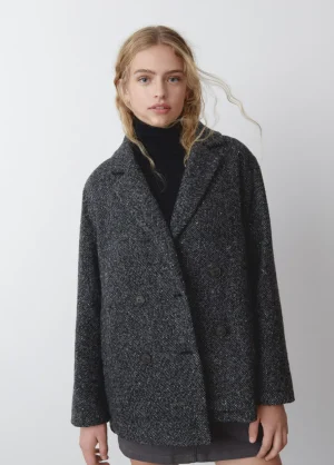 Brownie Spain Abrigo Cruzado Jaspeado-Mujer Abrigos Y Chaquetas