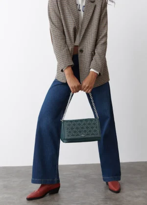 Brownie Spain Bolso Mediano Solapa Tachas-Mujer Bolsos