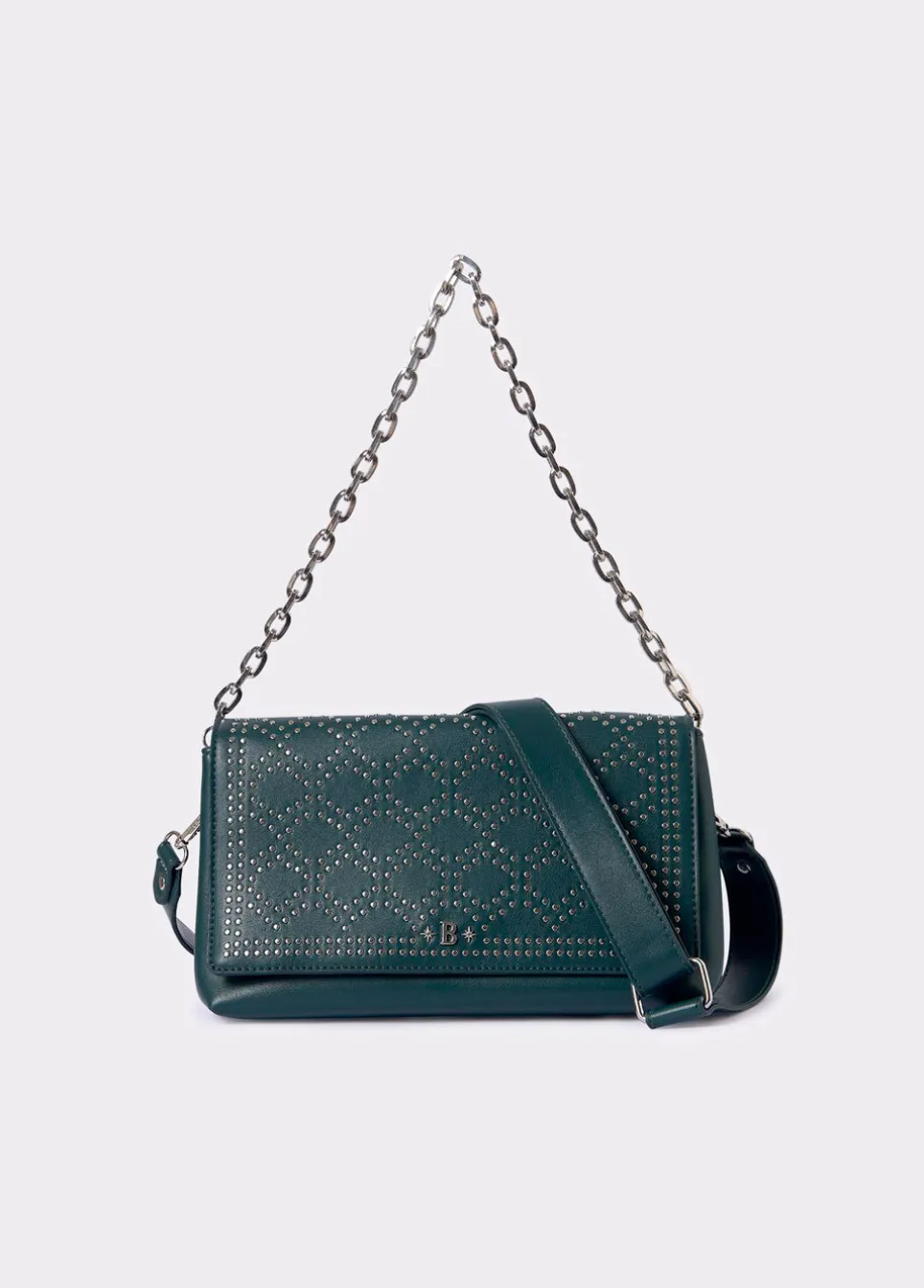Brownie Spain Bolso Mediano Solapa Tachas-Mujer Bolsos