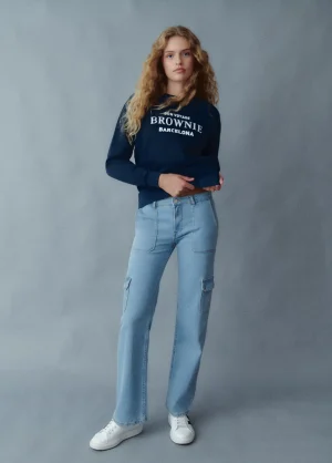 Brownie Spain Jeans Recto Cargo-Mujer Jeans