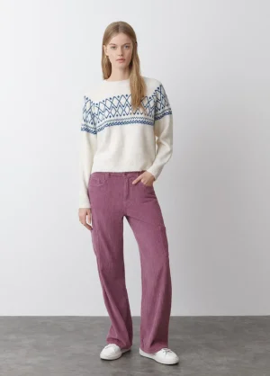 Brownie Spain Pantalon Pana Cinco Bolsillos-Mujer Pantalones